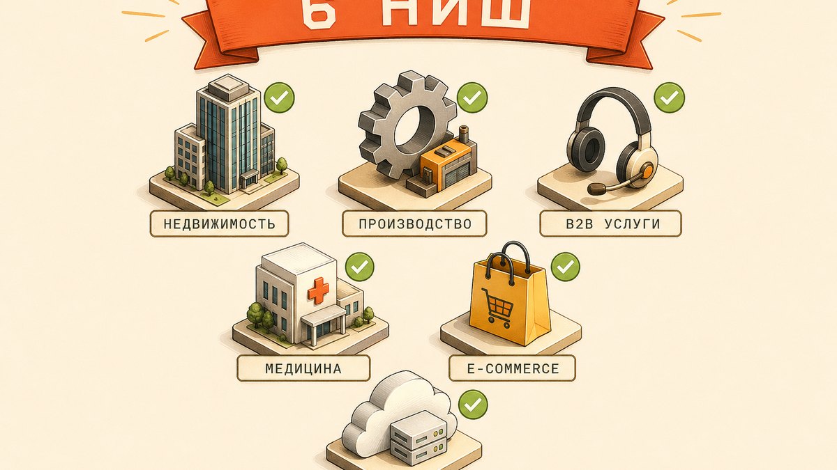 6 ниш где AI в продажах окупается быстрее всего