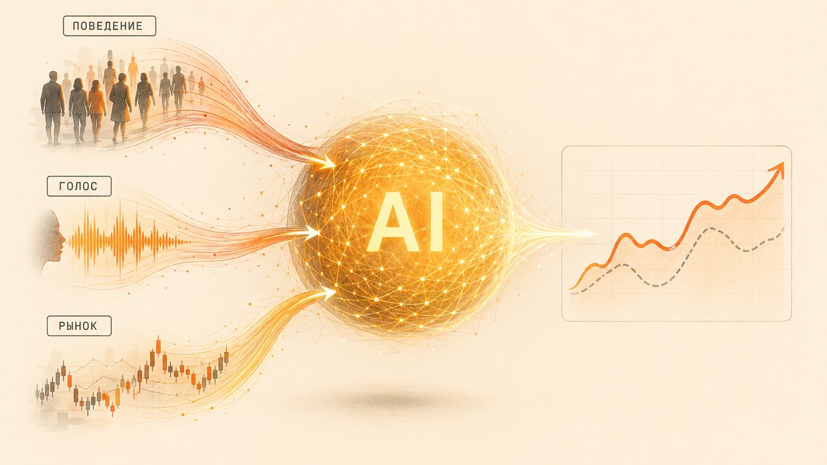 AI добавляет к pipeline-методу 3 источника данных: поведение, голос, внешние факторы