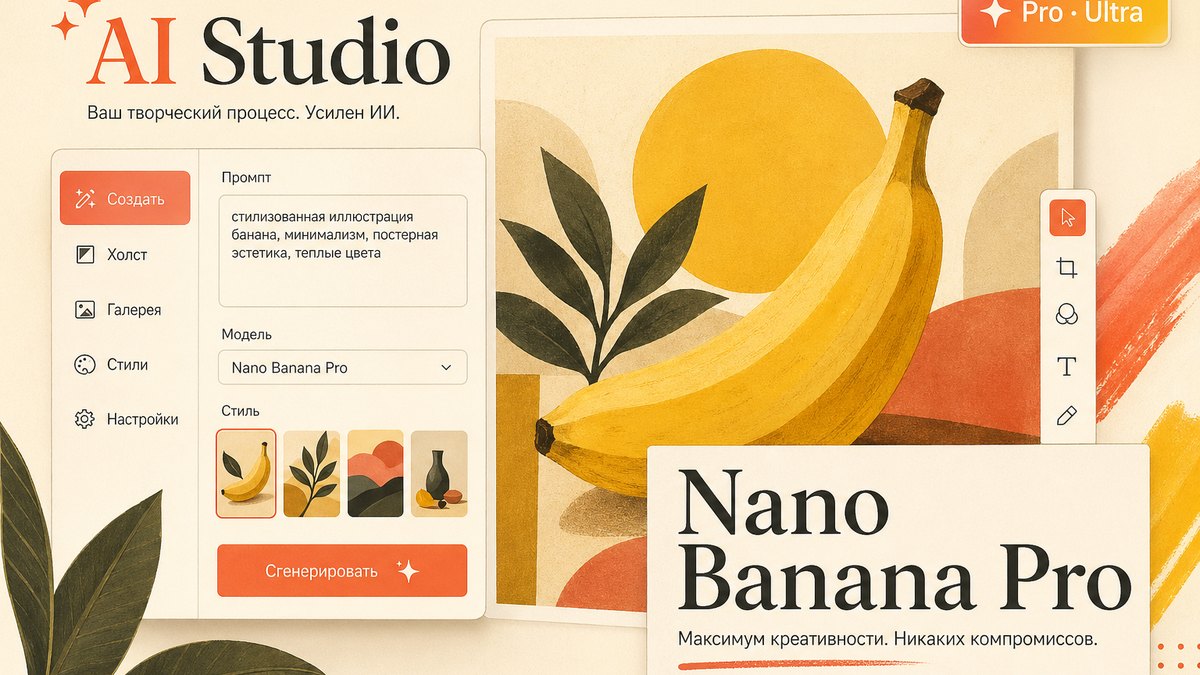 Google открыл Nano Banana Pro для всех Pro и Ultra подписчиков AI Studio