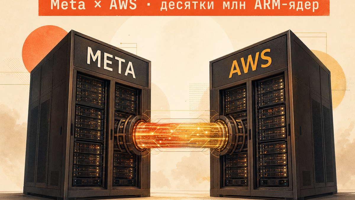 Meta + AWS: десятки миллионов Graviton-ядер для обучения Llama-следующего поколения