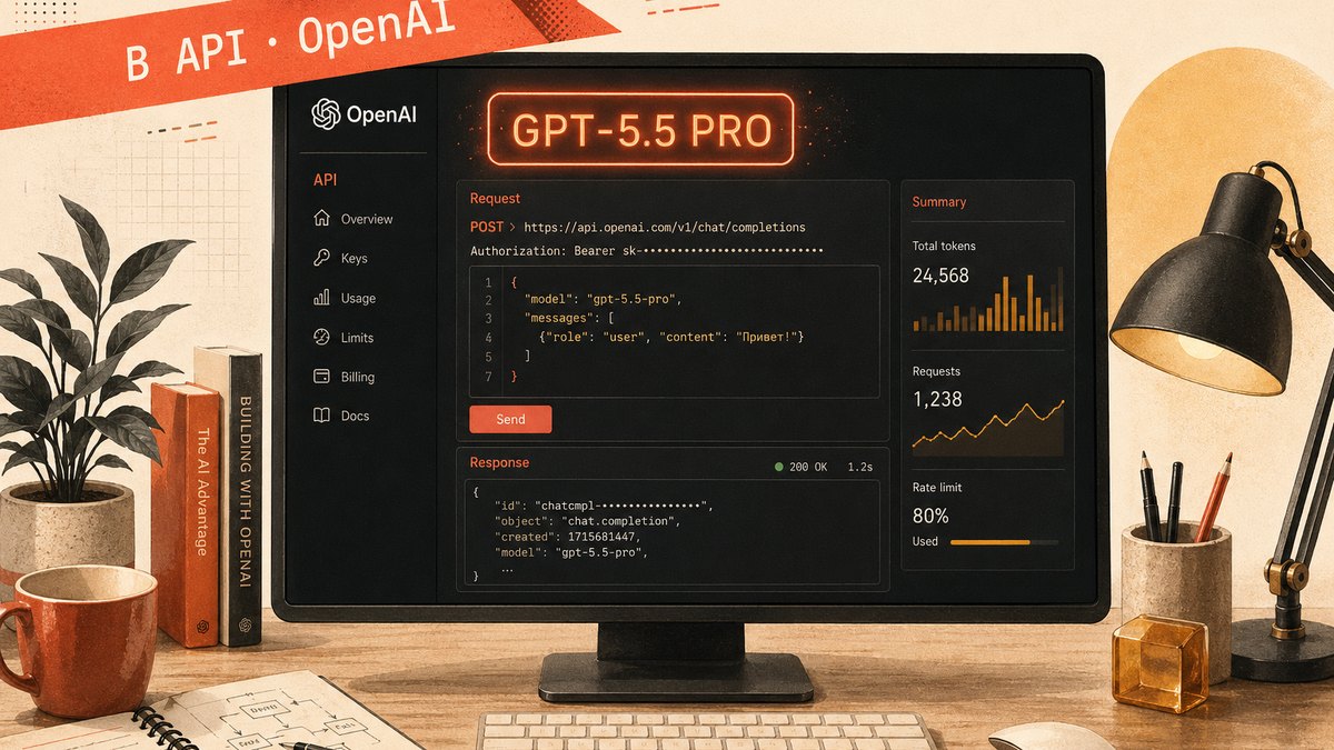 OpenAI открыла GPT-5.5 Pro в API - старший рассуждающий вариант для агентов